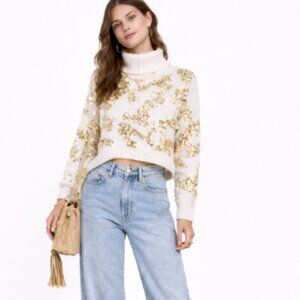 LAVISH SEQUIN SWEATER MEDIUM
